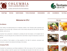 Tablet Screenshot of columbiafoodlab.com